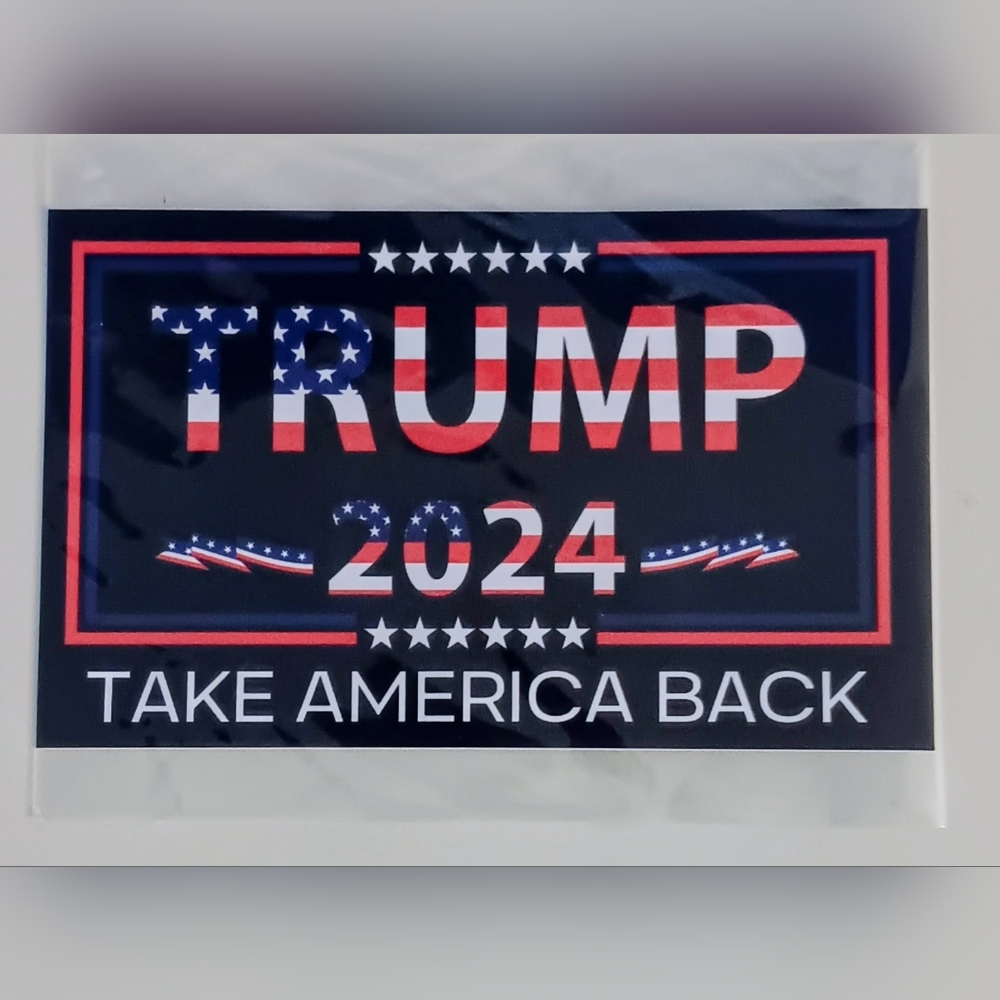 1 x DONALD TRUMP NEW 2024 STICKER DECAL TAKE AMERICA BACK!